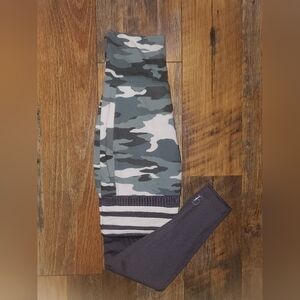 Bombshell Sportswear Gray And Green Camouflage Leggings